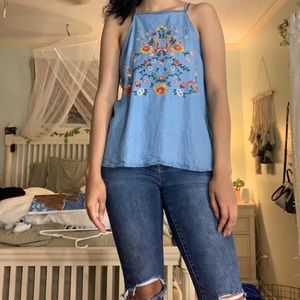 Francesca’s embroidered tank top